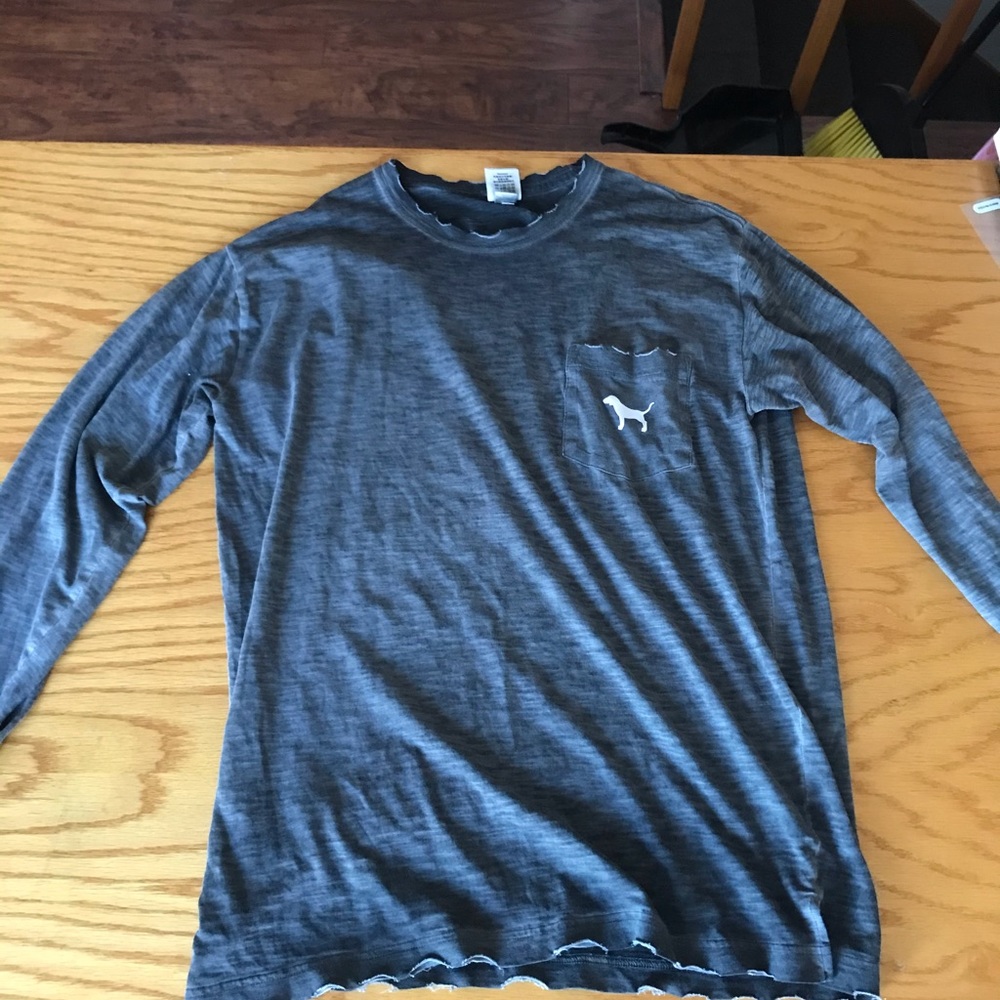 Pink long-sleeve shirt